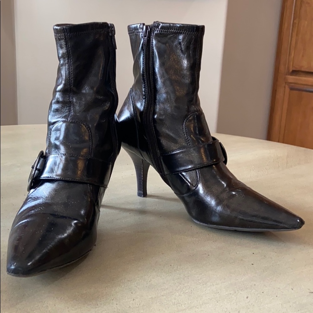 BCBGirls Ankle Boots • Brown/Perlato Stretch